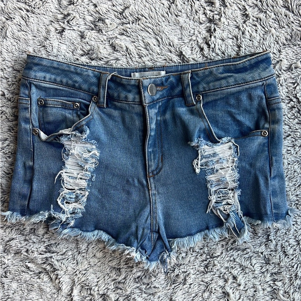 Sugar Lips stretchy denim jean shorts nwot